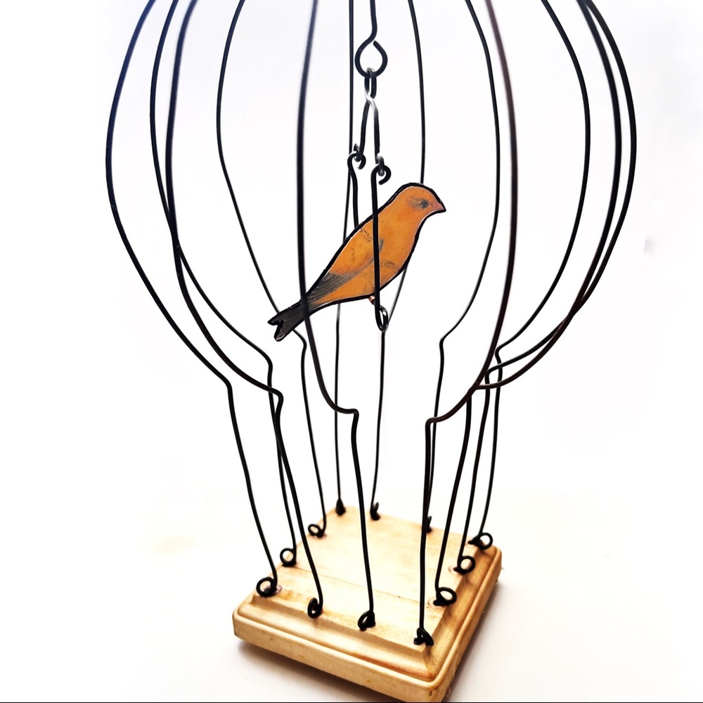 Rustic Handmade Wire Decorative Bird Cage